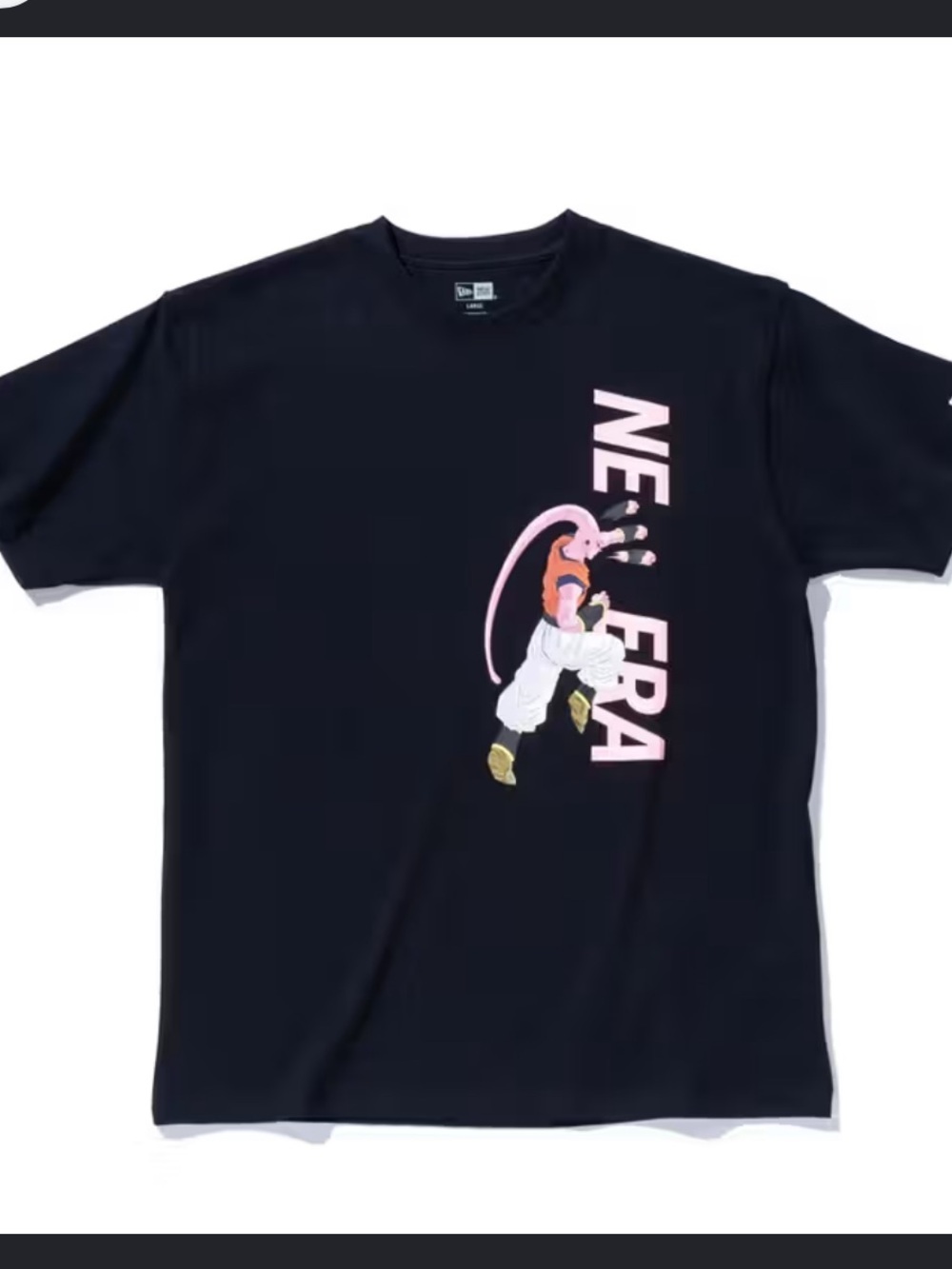 New Era x Dragon Ball Z collaboration t-shirt featuring Majin Buu Collab XL